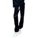 High Street Design, Niche Knee Zipper Jeans, Men's And Women's Loose Yellow Mud Color Drawstring Straight Leg Slimming_mkmklike.com