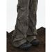 Nordmann Men's Flared Jeans American Style Side Ruched Vintage Casual Pants High Street Loose Straight Floor-Length Trousers_mkmklike.com