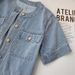 Chicco Sleeve Denim Shirt For Women Summer 2025 New Korean Style Casual Loose Design Washed Vintage Short Jacket_mkmklike.com