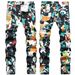 Men's Printed Slim Fit Jeans – Stretch Denim Pants With Urban Streetwear Design (Mid-Rise, Tapered Leg)_mkmklike.com