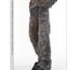 Men's Clothing Heavy Ink Splashed Digital Print Straight Jeans Wide Leg Drape Washed Distressed Flared Trousers For Men And Women_mkmklike.com