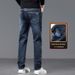 Jeans Men's Thickened Loose Straight Pants Stretch Casual Pants_mkmklike.com