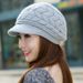 Hot Sale Casual Thickened Knitted Wool Ear Protection Beret Hat Keep Warm Windproof Duck Tongue Cap for Women_mkmklike.com