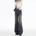 American Retro High-waisted Women's Jeans 2026 Spring Collection, Loose Fit, Slimming, Slightly Flared Wide-leg_mkmklike.com