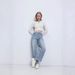 Women's Clothing Sweet Bow-Embroidered Wide-Leg Jeans – High-Waisted Relaxed Fit (Blue, Sizes XS-XXXL, Cotton Denim)_mkmklike.com