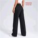 Women's Wide Leg Jeans Trendy High Waist Stretch Denim Pants For Work & Casual (Sizes 25-32, Black Wash)_mkmklike.com