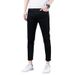 High-End Handsome Pure Black Jeans Men Slim Fit Skinny Slimming Stretchy Versatile 2024 New Men's Pants_mkmklike.com