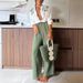 Women's Clothing spring and autumn new printed long sleeved single breasted trousers suit INS casual loose two piece suit_mkmklike.com