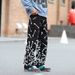 Men's High Street Punk Straight Leg Pants Bone Print Cargo Hip Hop Cool And Stylish_mkmklike.com