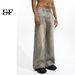 EF JEANS | 2023 New Product Old Hong Kong Style Retro Loose Wide-leg Ins Style Denim Trousers Versatile For Men And Women_mkmklike.com