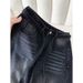 Women's Starry Sky Rhinestone Heavy Foil Jeans Black Gray Loose Fit Drawstring Curved Wide Leg Pants Spring 2026 New_mkmklike.com