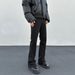 Men's Black Distressed Flared Jeans – Vintage Parisian Style With Retro Wash (Sizes S-3XL)_mkmklike.com