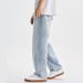 Ripped Jeans Men's Straight Loose Harlan Tide Brand Retro Wash Fattened Trousers Wide Legs American_mkmklike.com