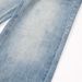 Washed Gradient Denim Straight American Street Style Men's Loose Casual Distressed Long Pants_mkmklike.com