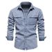 Loom 2024 Spring Autumn New Men's Jacket Trendy European And American Style Casual Wholesale Washed Denim Top_mkmklike.com
