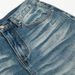 Washed Distressed White Denim Straight-Leg Pants Men's Street Style Punk Frayed Vintage Loose Wide-Leg Trousers_mkmklike.com