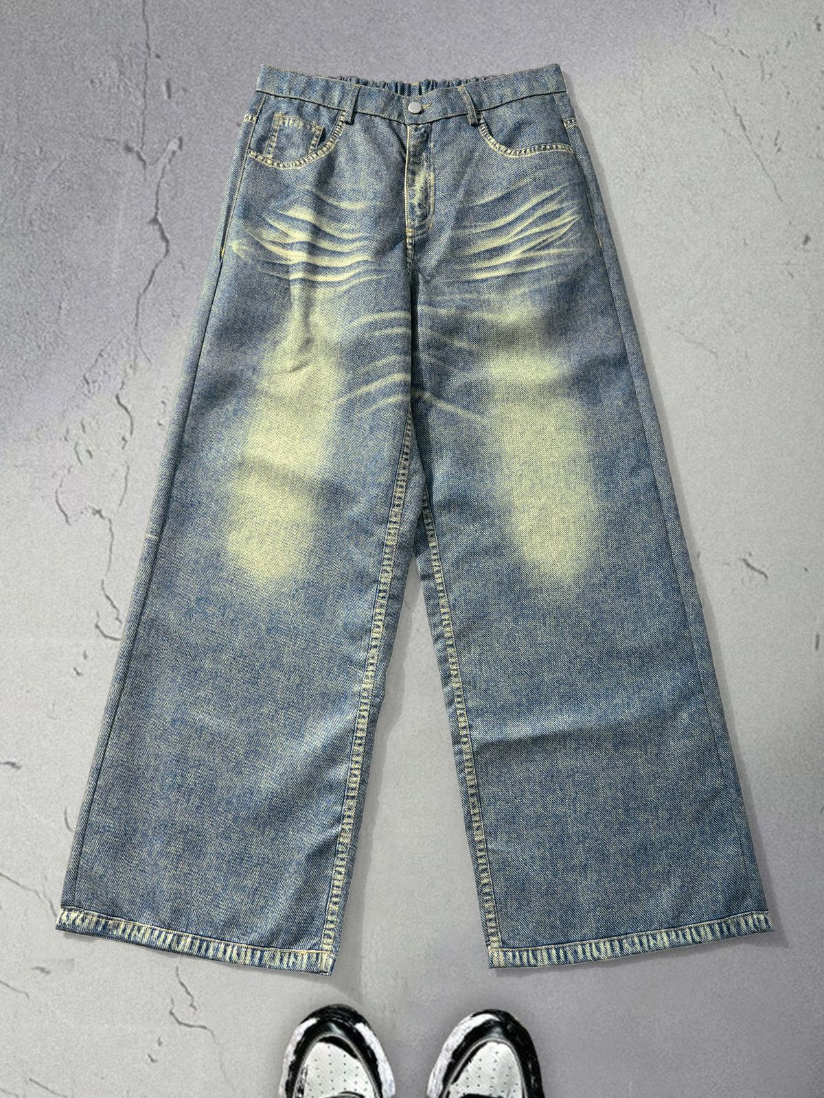 Slim Versatile Casual Denim Trousers Niche Design Trend Youth Popular Retro_mkmklike.com