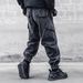 Post-Apocalyptic Utility Jeans – Distressed Washed Denim With Fleece Lining & Multi-Pocket Design (M-4XL, Dark Grey)_mkmklike.com