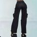 Women’s Clothing Hollow Diamond Overalls Multi pocket Stretch Jeans for Women_mkmklike.com