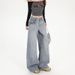 2026 Retro New Heavy-washed Low-waist Loose Wide-leg Straight Jeans For Women_mkmklike.com