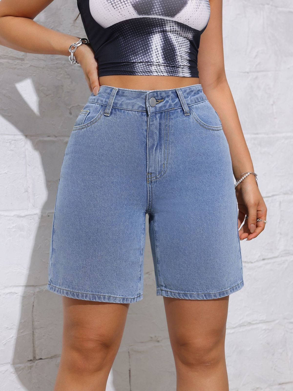 Women's Plus Size Wide Leg Jeans – Summer Loose Fit Comfort & Stylish Straight Leg Design_mkmklike.com