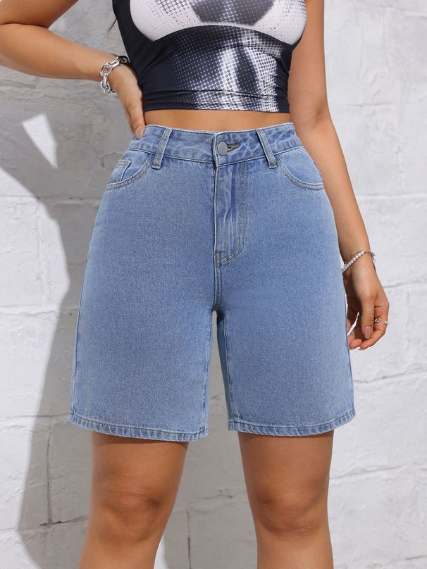 Women's Plus Size Wide Leg Jeans – Summer Loose Fit Comfort & Stylish Straight Leg Design_mkmklike.com