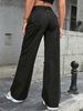 Women's Clothing Fashion Ripped High Waist Wide Leg Pants Casual Denim Trousers Trendy_mkmklike.com