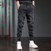 Men's Black Jeans Loose Fit Tapered Jogger Pants For Big & Tall Comfortable Hip Hop Streetwear Casual Harem Pants_mkmklike.com