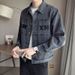 Stylish Versatile Denim For Men Spring Autumn Ins Trend Brand Japanese Workwear Retro Trendy Casual Washed Jacket_mkmklike.com