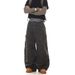 Men's Retro Camo Cargo Jeans - Military-Inspired Baggy Pants With Multi-Pockets, Straight Cut & Distressed Wash_mkmklike.com