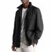 2025 Spring And Autumn New Foreign Trade Men's Solid Color Zipper Large Pocket Stand Collar Casual Jacket_mkmklike.com