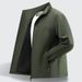Spring New Soft Shell Jacket, Long Pants, Fleece Stand-up Collar Autumn And Winter Casual Men's Clothing_mkmklike.com