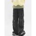 Men's Straight Leg Loose Fit Cargo Jeans Multi Pocket High Street Style Trendy Cool Design Long Pants_mkmklike.com