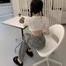 Plus-size Loose-fitting American Retro Straight-leg Jeans For Women, Autumn Wear, High-waisted, Slimming, Stylish_mkmklike.com