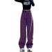 Vintage Wide-Leg Jeans For Women – High-Waisted Straight Fit Trousers (S-5xl, Distressed Wash, No Belt Included)_mkmklike.com