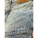 Men's Denim Shorts Summer Loose Straight Leg Ripped Jacquard Five Point Mid Length Pants_mkmklike.com