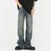 Unisex Vintage Washed Denim Jeans – Relaxed Straight-Leg Cleanfit Style With Artisan Distressing & 90s Minimalist Aesthetic_mkmklike.com