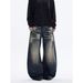 Wide Leg Jeans for Men And Women High Waist Retro Blue Loose Fit Slimming Floor Length American Straight Leg New Autumn Style_mkmklike.com