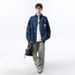 Spring And Autumn American Style Denim For Men, Trendy Brand 2025 New High-End Checkered Loose Retro Jacket_mkmklike.com