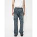 Men's Clothing | 2023S Four Seasons New Loose Retro Mid High Waist Flared Slim Fit Denim Pants_mkmklike.com