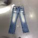 Men's Clothing High End Series! Slightly Flared Trousers Men's Jeans Non Elastic And Smooth Classic Monkey Distressed Washed_mkmklike.com