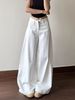 White Jeans Women's Straight Small Casual Wide Leg Pants Low Waist Loose And Skinny Denim Wide Leg Pants Women's_mkmklike.com