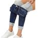 Winter Fleece-Lined Skinny Jeans – Stretchy Mid-Rise Trousers For Warm & Slimming Look_mkmklike.com