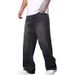 Men's Clothing Solid Color Straight Leg Jeans For Men Gothic High Street Casual Trend Loose Long Pants_mkmklike.com