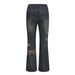 "Men's Summer Patchwork Denim Jeans – Relaxed Straight Fit With Trendy Embroidered Details (Streetwear Essential, Casual Staple, Unisex Appeal)"_mkmklike.com