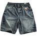 Men's Vintage Washed Denim Shorts - Relaxed Fit 5-Inch Inseam Straight Cut Distressed Casual Summer Shorts_mkmklike.com