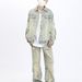 Men's Clothing High Street Retro Wide Leg Jeans Men's Spring And Summer New Loose Versatile Ripped Design Straight Pants_mkmklike.com