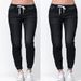 Women's Clothing Loose Large Size Elastic Waist Jeans With Feet Closed Lantern Trousers For Women_mkmklike.com
