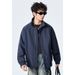 Cleanfit Deconstructed Stand-up Collar Bomber For Men, American Style Short Baseball With A Structured Shoulder_mkmklike.com