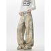 Men's Clothing New Men's Star Style Digital Printing High Quality Loose Denim Pants Trendy Pants_mkmklike.com